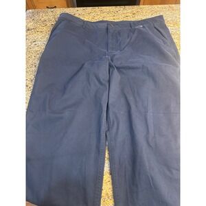 NWT LLBean Comfort Stretch Pants Straight Leg Mid Rise Navy Blue Plus Size 22W